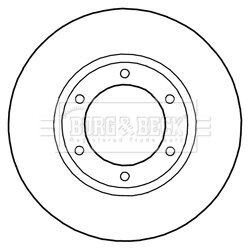 Brzdový kotúč BORG & BECK BBD5288