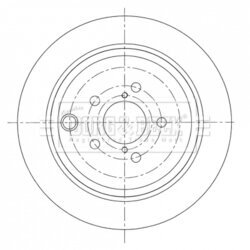 Brzdový kotúč BORG & BECK BBD5412