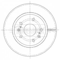Brzdový kotúč BORG & BECK BBD5441