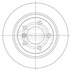 Brzdový kotúč BORG & BECK BBD5454