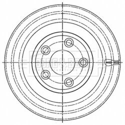 Brzdový kotúč BORG & BECK BBD5516