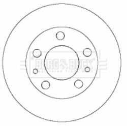 Brzdový kotúč BORG & BECK BBD5770S