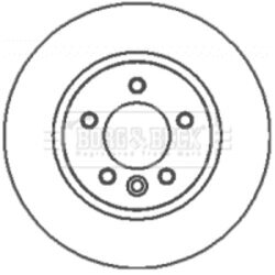 Brzdový kotúč BORG & BECK BBD5931S - obr. 1