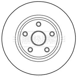 Brzdový kotúč BORG & BECK BBD6004S