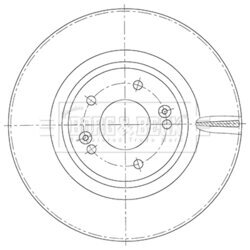 Brzdový kotúč BORG & BECK BBD6112S