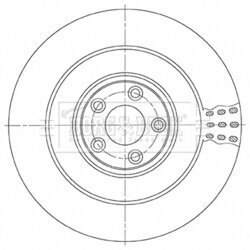 Brzdový kotúč BORG & BECK BBD6151S