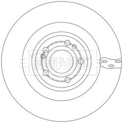 Brzdový kotúč BORG & BECK BBD6252S - obr. 1