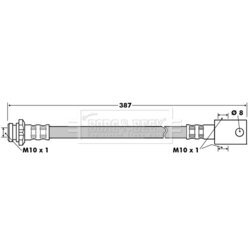 Brzdová hadica BORG & BECK BBH7510 - obr. 1