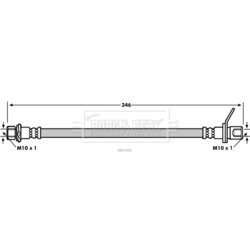Brzdová hadica BORG & BECK BBH7885