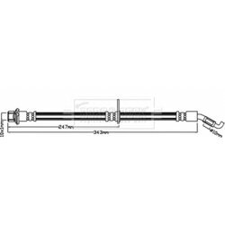 Brzdová hadica BORG & BECK BBH8217