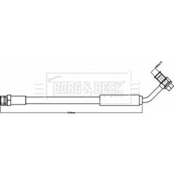 Brzdová hadica BORG & BECK BBH8381