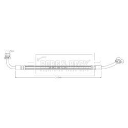 Brzdová hadica BORG & BECK BBH8916