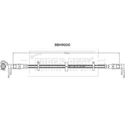 Brzdová hadica BORG & BECK BBH9000