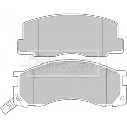 Sada brzdových platničiek kotúčovej brzdy BORG & BECK BBP1131