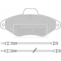 Sada brzdových platničiek kotúčovej brzdy BORG & BECK BBP1400