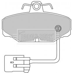 Sada brzdových platničiek kotúčovej brzdy BORG & BECK BBP1433