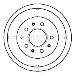 Brzdový bubon BORG & BECK BBR7031