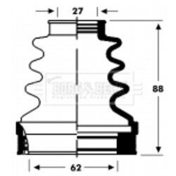 Manžeta hnacieho hriadeľa - opravná sada BORG & BECK BCB2806