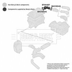 Nasávacia hadica, Vzduchový filter BORG & BECK BTH1487 - obr. 1