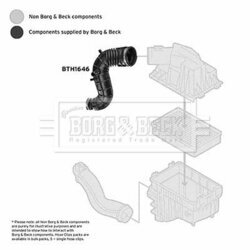 Nasávacia hadica, Vzduchový filter BORG & BECK BTH1646 - obr. 1