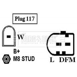Alternátor BORG & BECK BBA2846