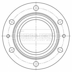 Brzdový kotúč BORG & BECK BBD32630
