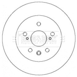 Brzdový kotúč BORG & BECK BBD4325