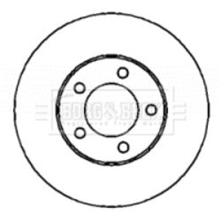Brzdový kotúč BORG & BECK BBD4418