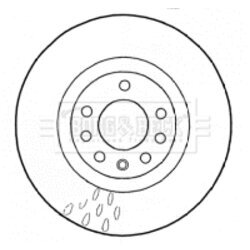 Brzdový kotúč BORG & BECK BBD4576