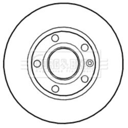 Brzdový kotúč BORG & BECK BBD4687 - obr. 1