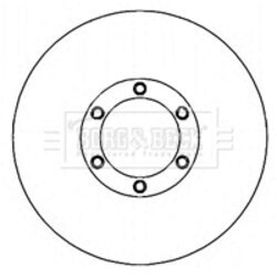 Brzdový kotúč BORG & BECK BBD4750