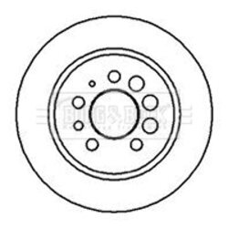Brzdový kotúč BORG & BECK BBD4862