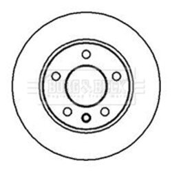Brzdový kotúč BORG & BECK BBD4887