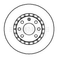 Brzdový kotúč BORG & BECK BBD4904