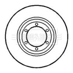 Brzdový kotúč BORG & BECK BBD4921