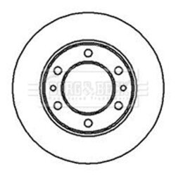 Brzdový kotúč BORG & BECK BBD5036