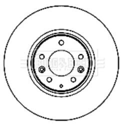 Brzdový kotúč BORG & BECK BBD5147