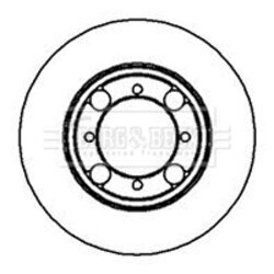Brzdový kotúč BORG & BECK BBD5154