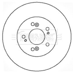 Brzdový kotúč BORG & BECK BBD5176