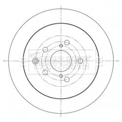 Brzdový kotúč BORG & BECK BBD5371