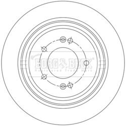 Brzdový kotúč BORG & BECK BBD5551 - obr. 1