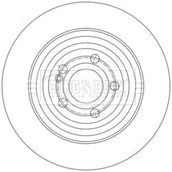 Brzdový kotúč BORG & BECK BBD5622 - obr. 1