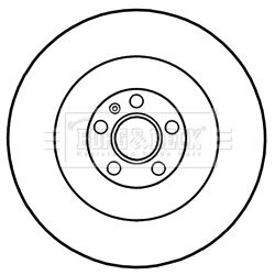 Brzdový kotúč BORG & BECK BBD6050S