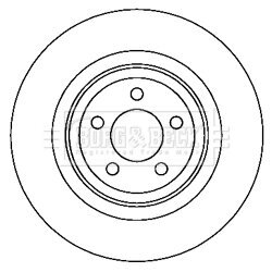 Brzdový kotúč BORG & BECK BBD6051S