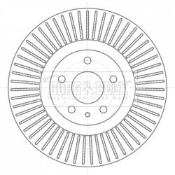 Brzdový kotúč BORG & BECK BBD6097S