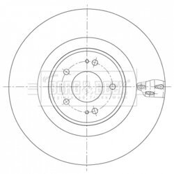 Brzdový kotúč BORG & BECK BBD6100S
