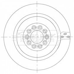 Brzdový kotúč BORG & BECK BBD6105S