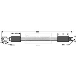 Brzdová hadica BORG & BECK BBH7544