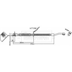 Brzdová hadica BORG & BECK BBH8576