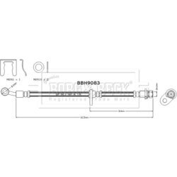 Brzdová hadica BORG & BECK BBH9083